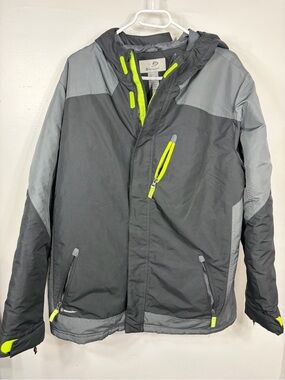 Champion VentureDry Hooded Insulated Jacket Gray Black Men’s XL Coat